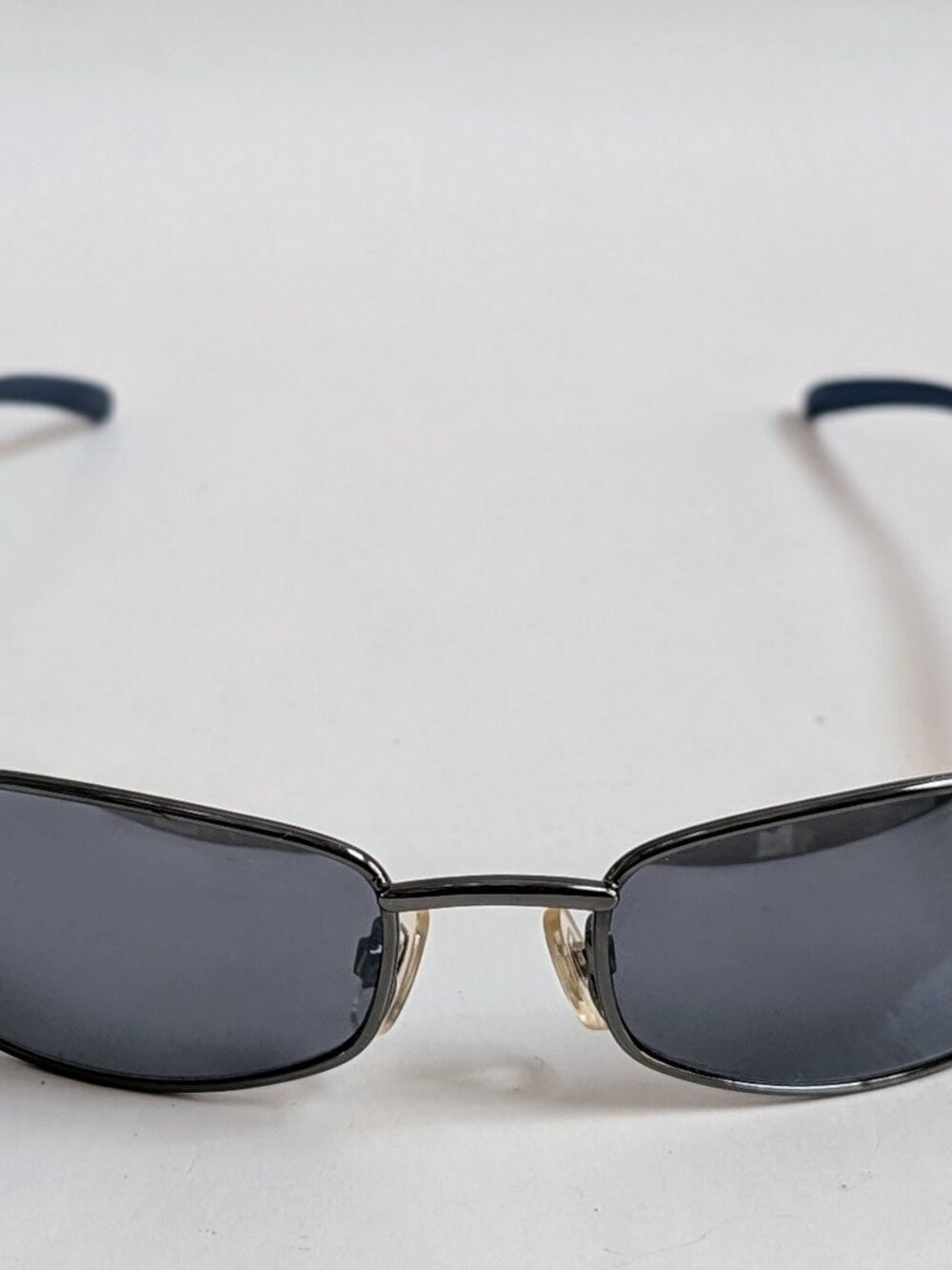 NWT Vintage 90's Rectangle Metal Sport Sunglasses (D. Gunmetal)